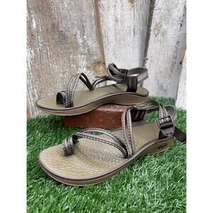Chaco Fantasia Brown Toe Loop Outdoor Sandal Women's 11